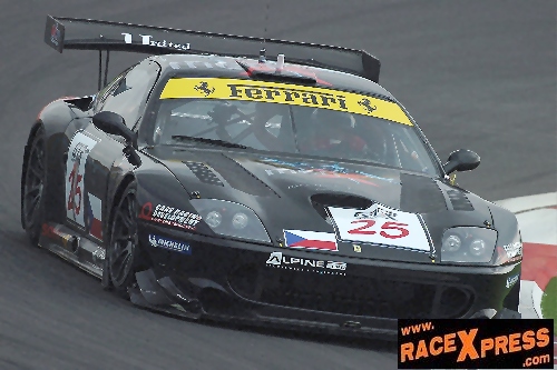 Peter Kox in de Convers/Menx Ferrari